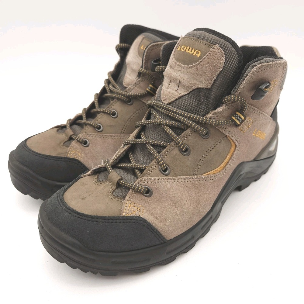Lowa Mens 9.5 Tempest QC Climate Control Vibram Hiking Boots Suede Lace Up Brown